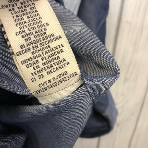 5/$20 Eci colorblock button down tie front top‎ - Picture 6 of 7